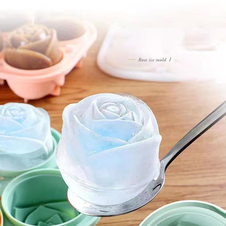 Kitchen Appliances On Sale - 3D Rose Ice Molds 4 Holes