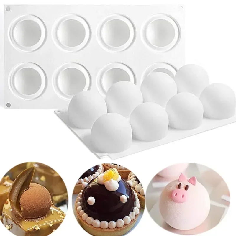 Kitchen Appliances On Sale - 3D Sphere Silicone Mold For Mousse
