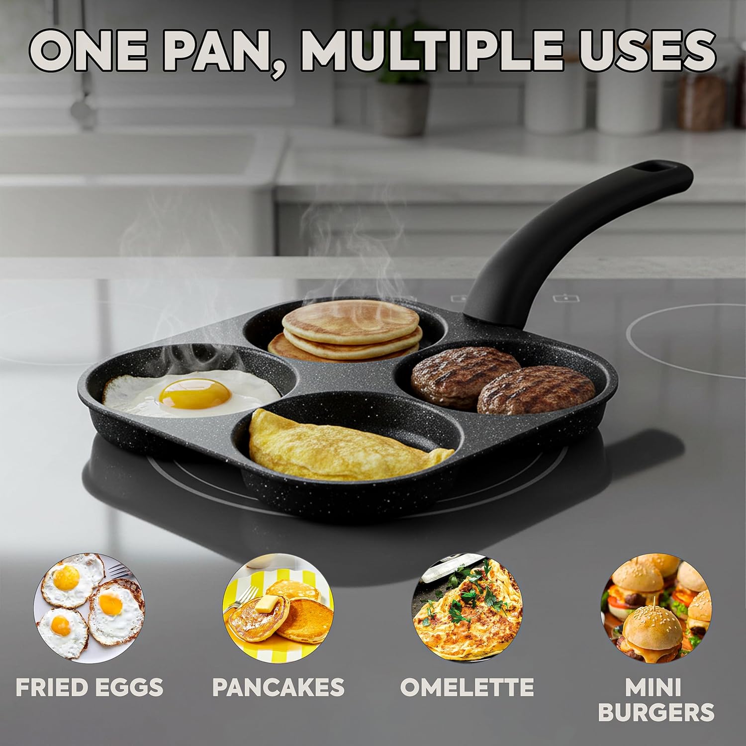 Electric Griddle Pancake - Egg Frying Pan Nonstick Pancake Pans