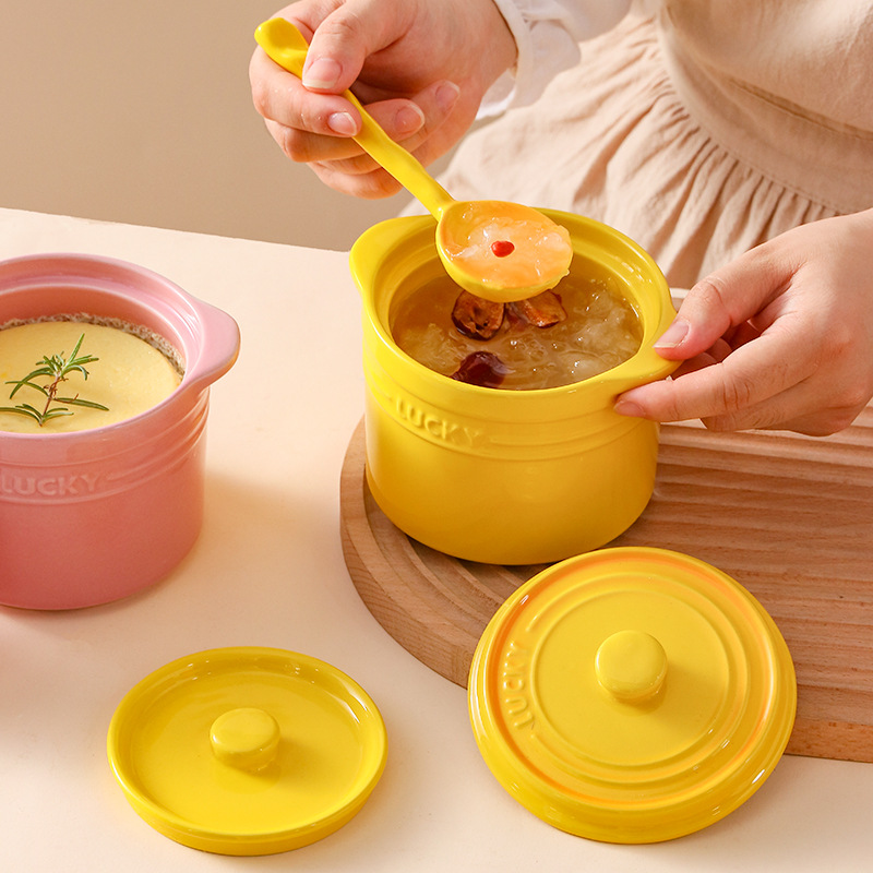 Double Lid Ceramic Bowl,Bird's - Kitchen Appliances For Cooking ulasan dan harga