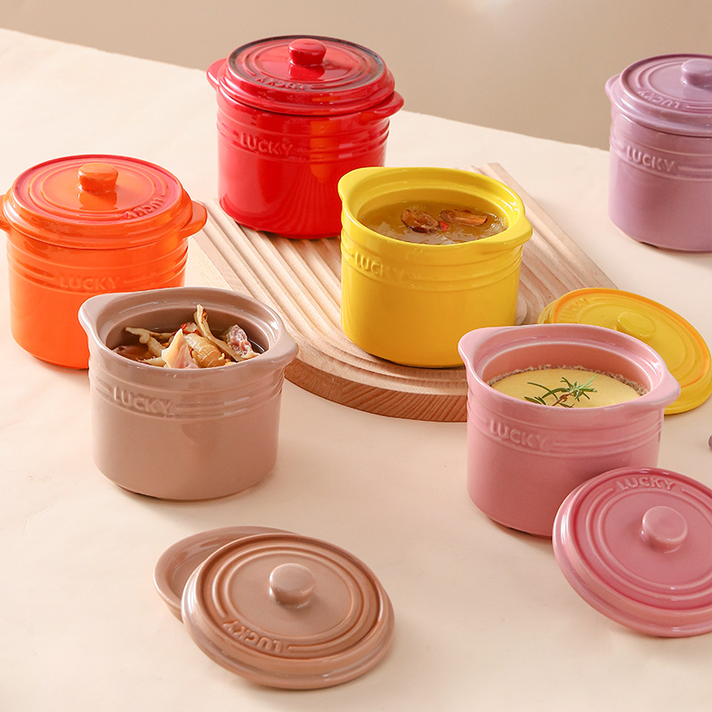 Double Lid Ceramic Bowl,Bird's - Kitchen Appliances For Cooking ulasan dan harga