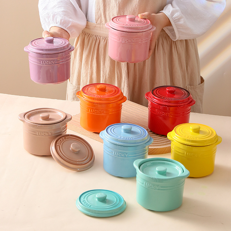Double Lid Ceramic Bowl,Bird's - Kitchen Appliances For Cooking ulasan dan harga