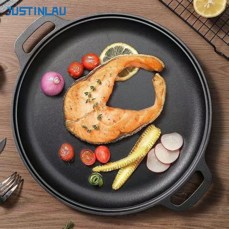 JUSTINLAU Double-Ear Frying Pa - Electric Griddle Pancake ulasan dan harga