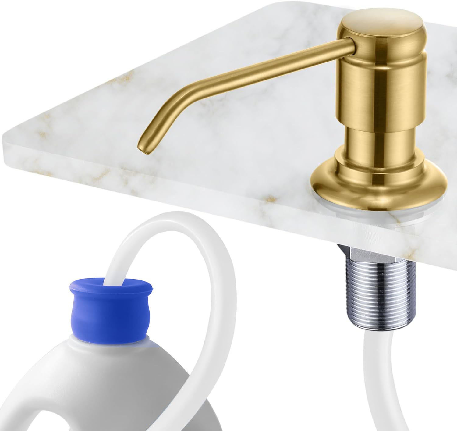 Brass Sink Soap Dispenser with - Kitchen Appliances Built In ulasan dan harga