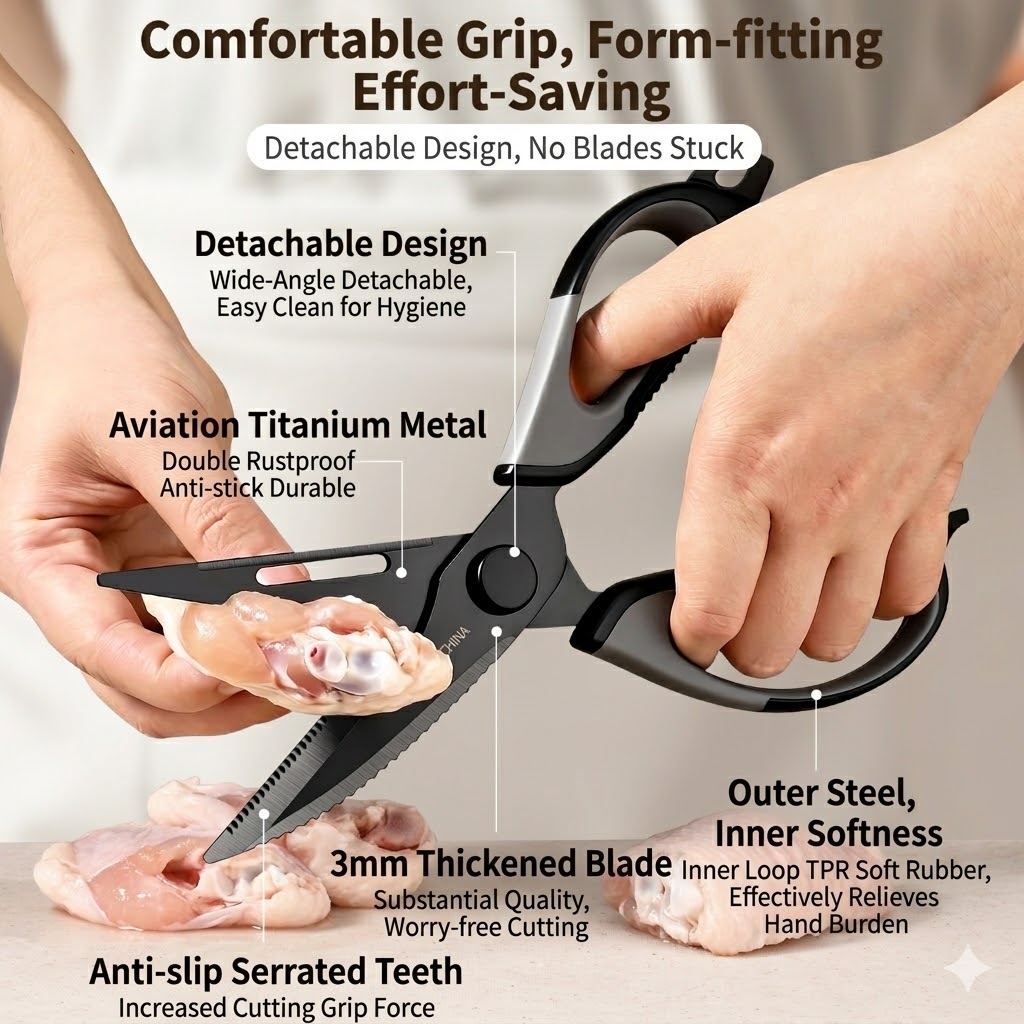 Kitchen scissors Titanium Chic - Kitchen Appliances On Sale ulasan dan harga