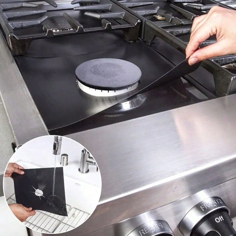 2/4/6/8 Pcs Gas Stove Protecto - Kitchen Appliances Gas Stove ulasan dan harga