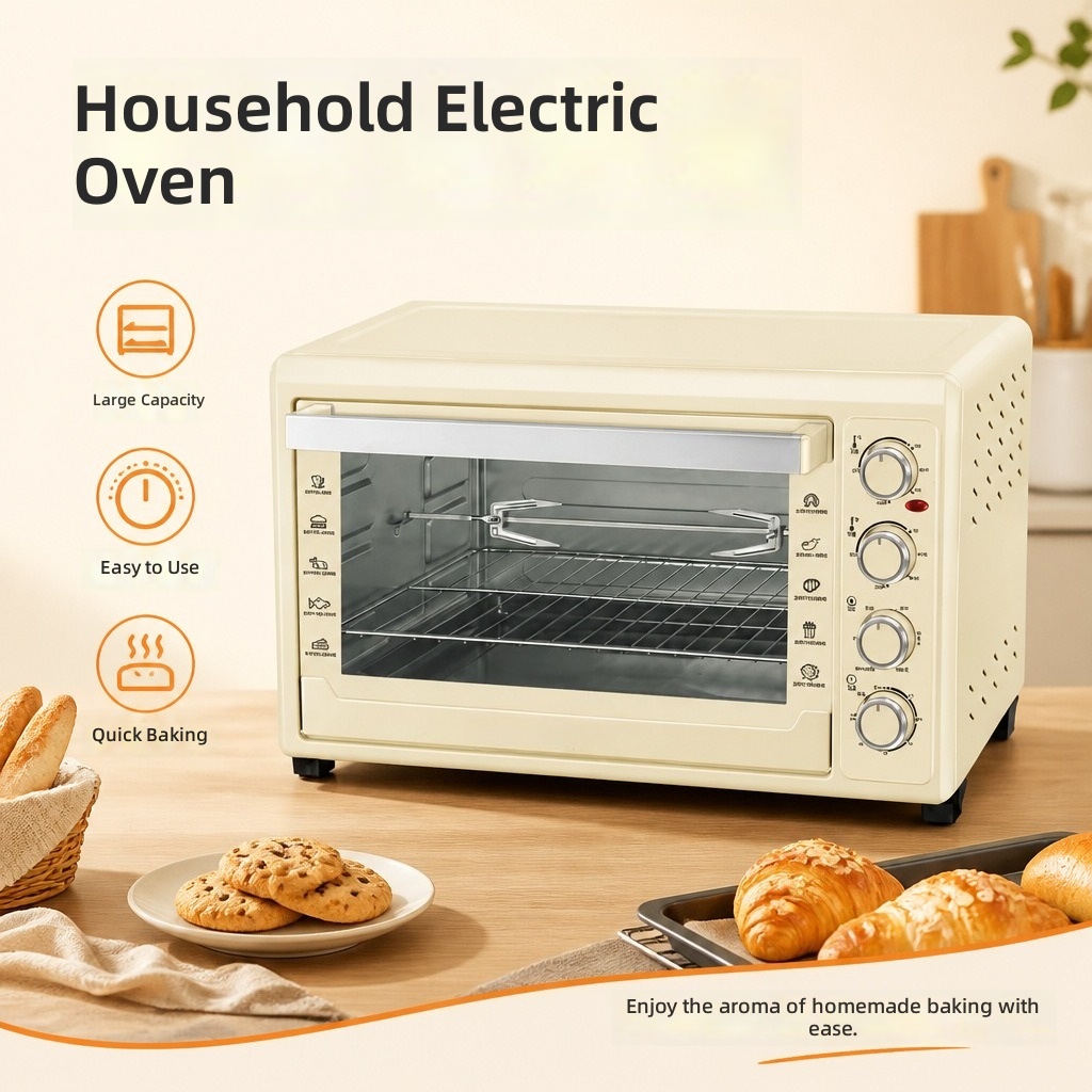 Electric Oven 60L, 4-Tier Baki - Kitchen Appliances Ideas ulasan dan harga