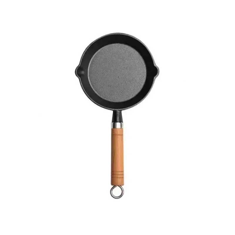 20cm Cast Iron Skillet Wooden  - Electric Griddle Pancake ulasan dan harga